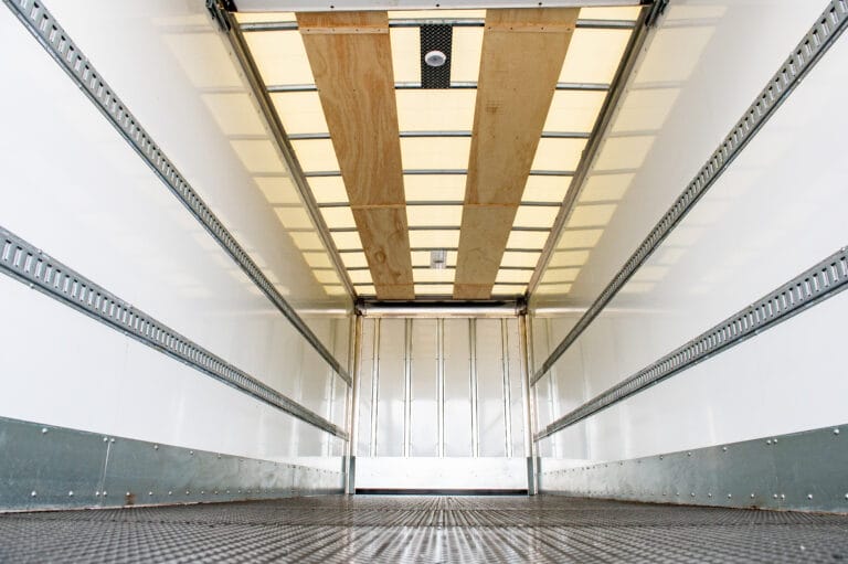 Dry Van interior with smooth floor