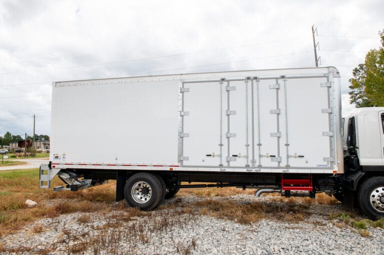 Dry Van body with side doors closed
