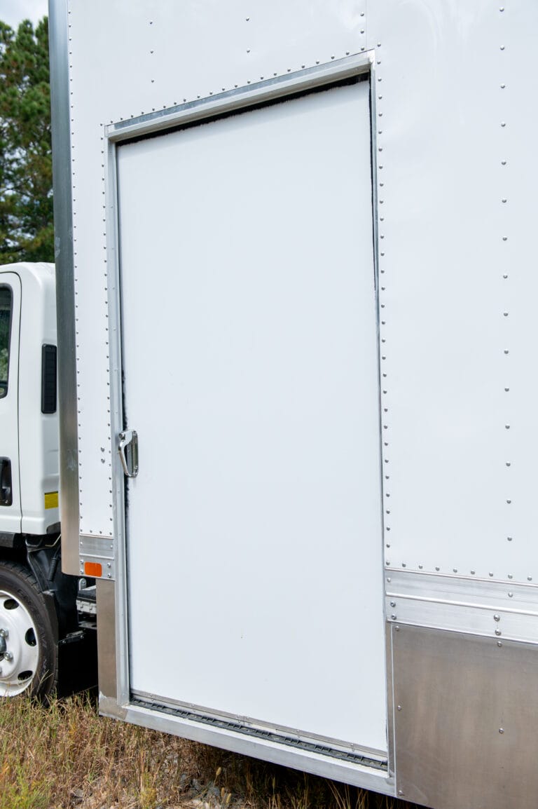 Dry Van body single side door closed